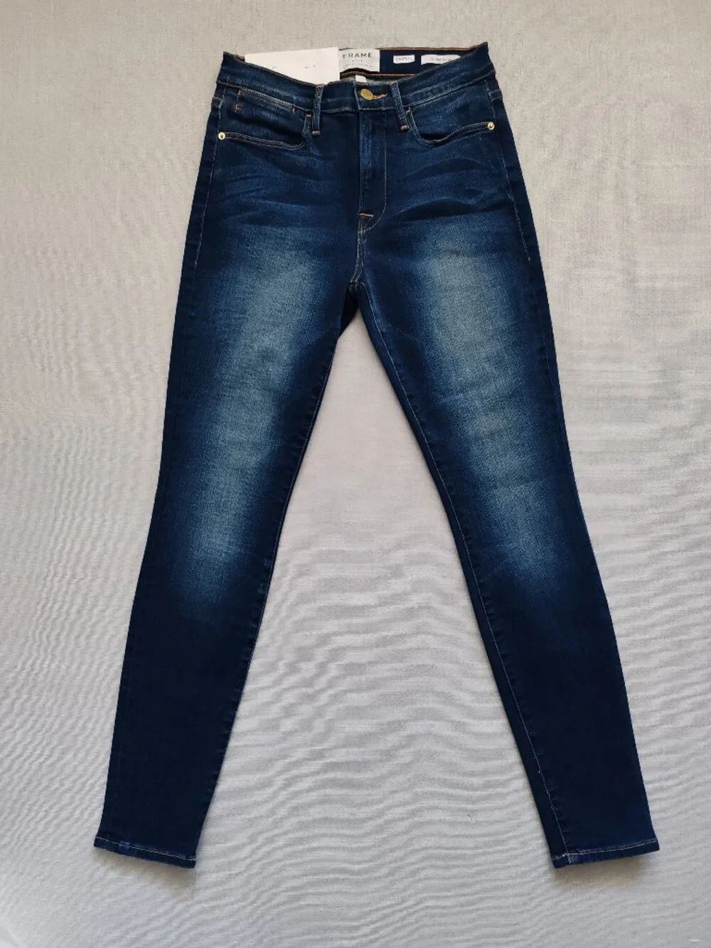 FRAME Le High Skinny Jeans in Columbia Road Wash - Size 27 - Premium Stretch - Picture 1 of 16